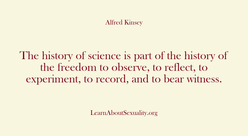 Alfred Kinsey Male Sexuality – The history of science is part…