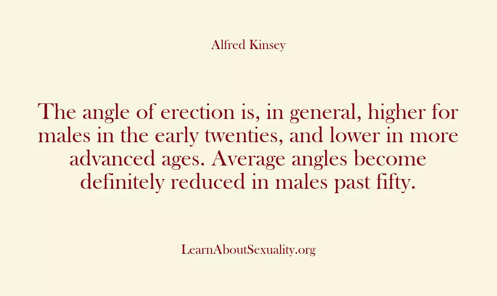 The angle of erection is, in general, higher for males in the…