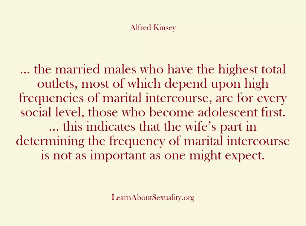 … the married males who have the highest total outlets, most of…