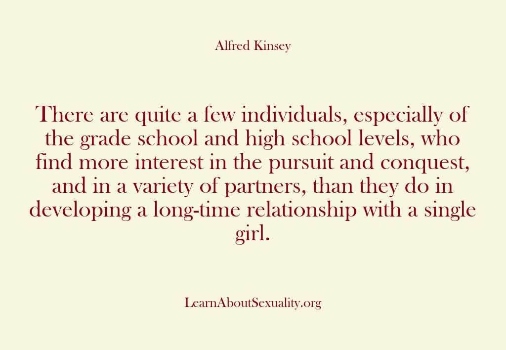 Alfred Kinsey Male Sexuality – There are quite a few individu…