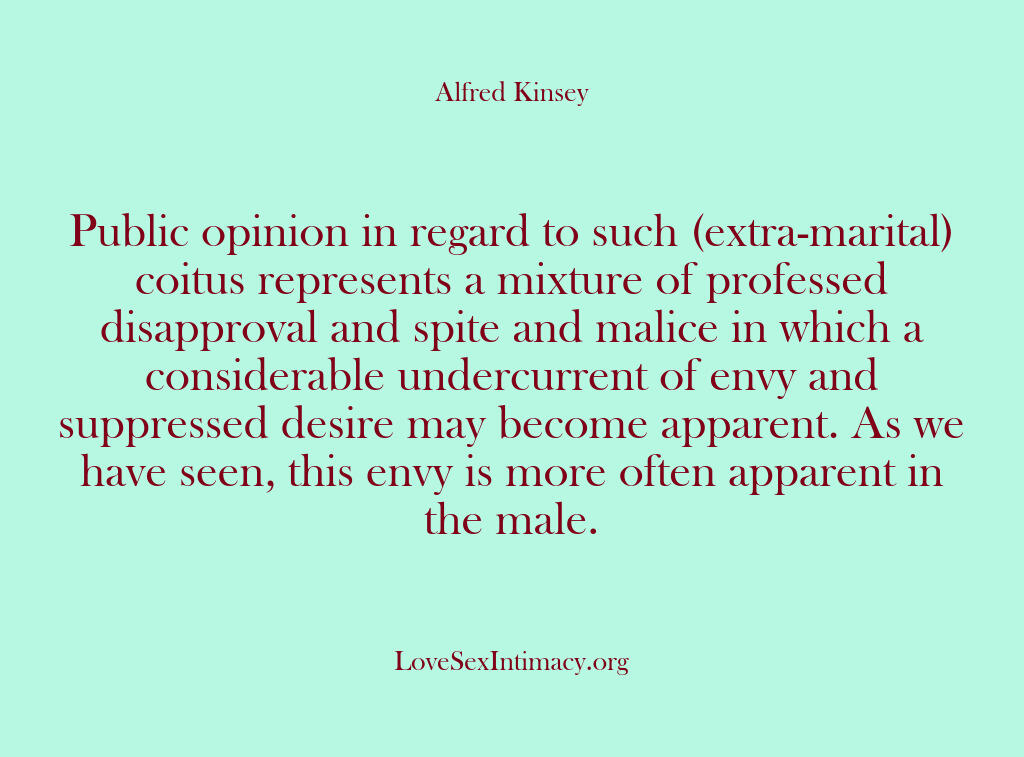 Alfred Kinsey Female Sexuality – Public opinion in regard to su…