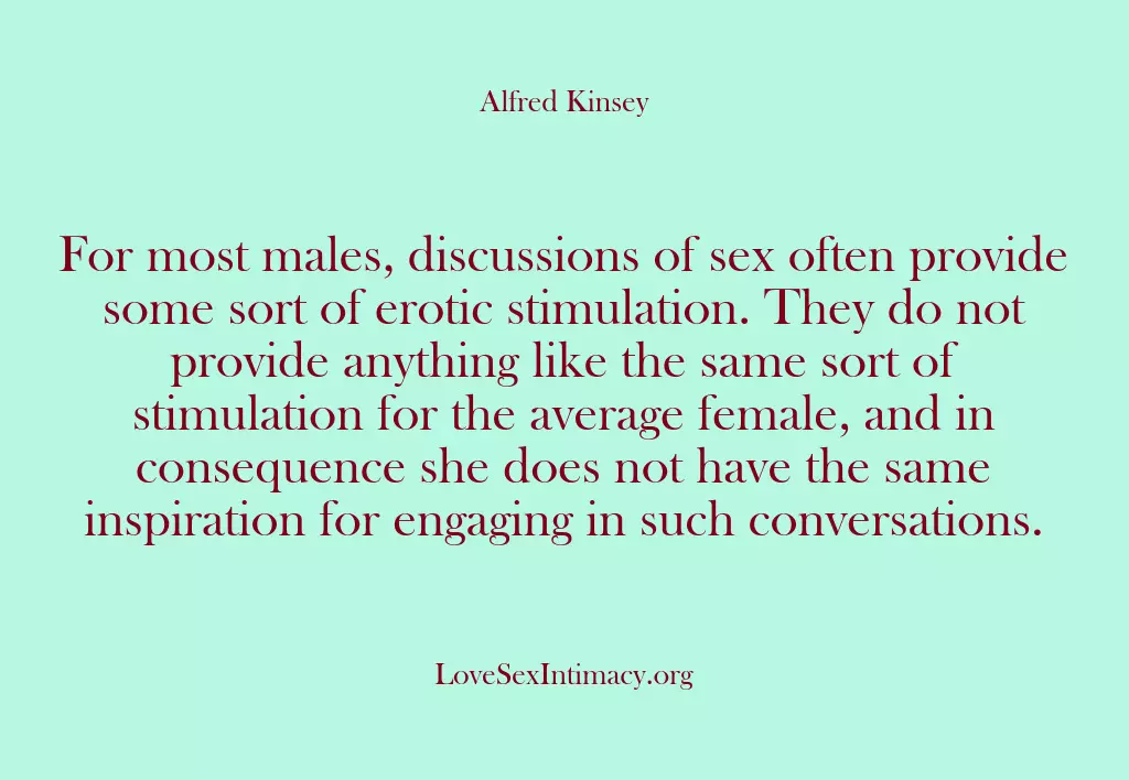 For most males, discussions of sex often provide some sort of erotic…