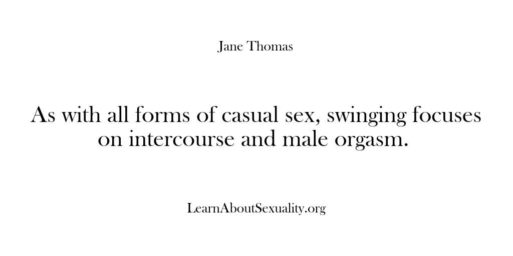Learn About Sexuality – As with all forms of casual se…
