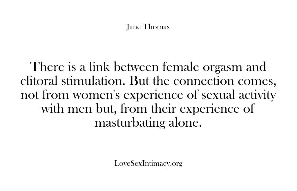 Love, Sex & Intimacy – There is a link between female…