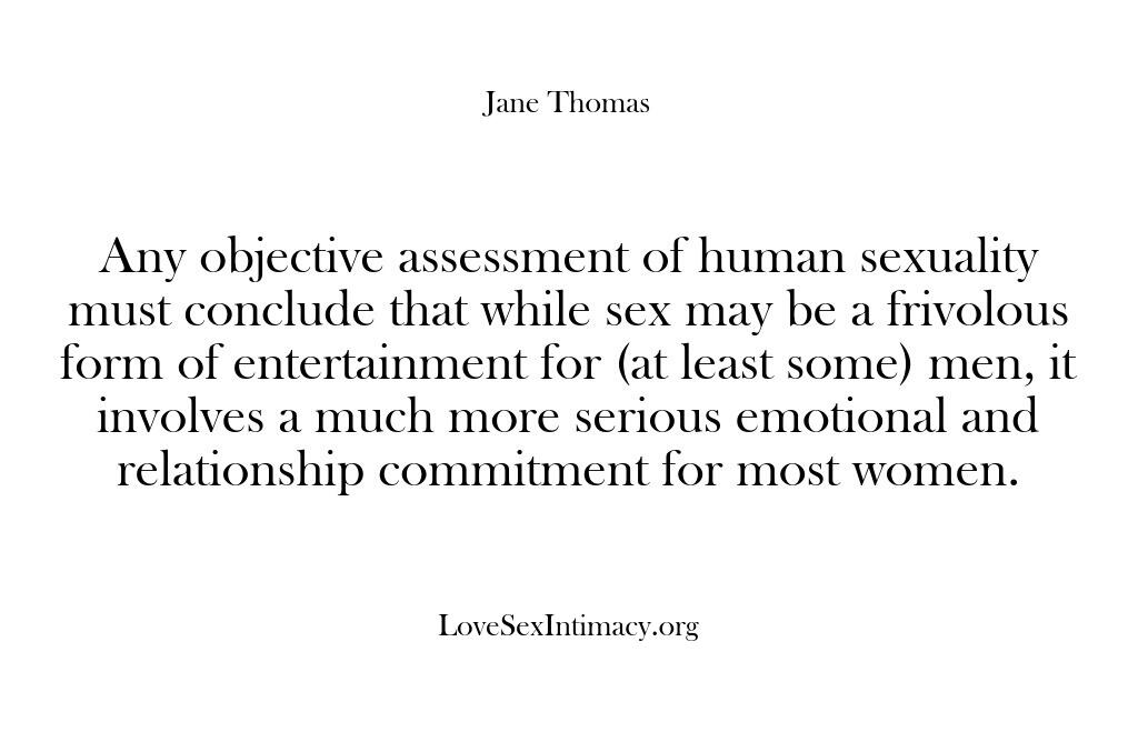 Love, Sex & Intimacy – Any objective assessment of hu…