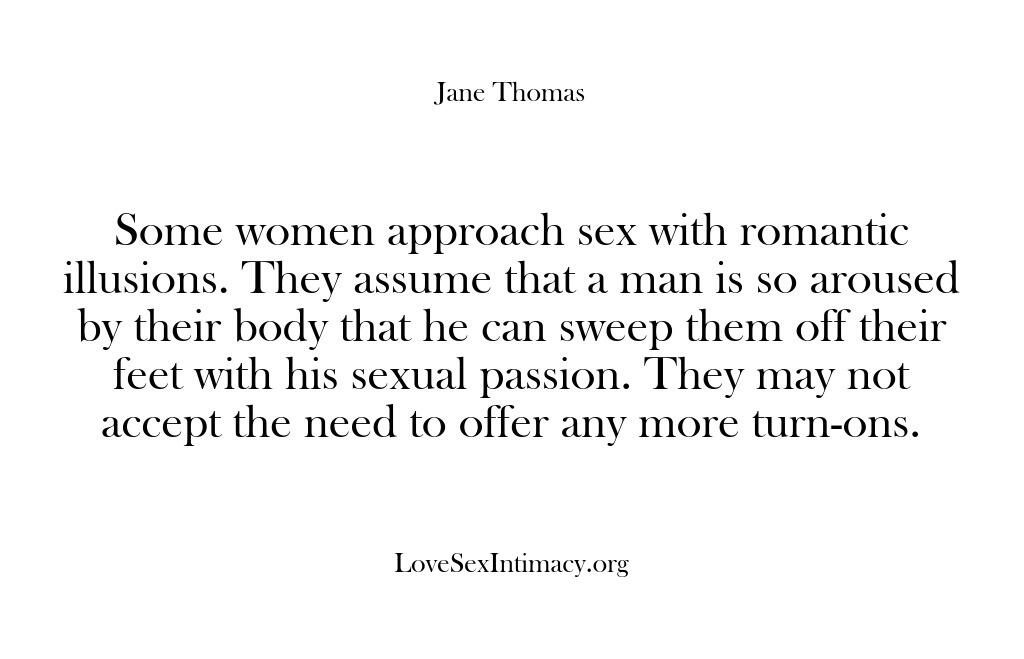 Love, Sex & Intimacy – Some women approach sex with r…