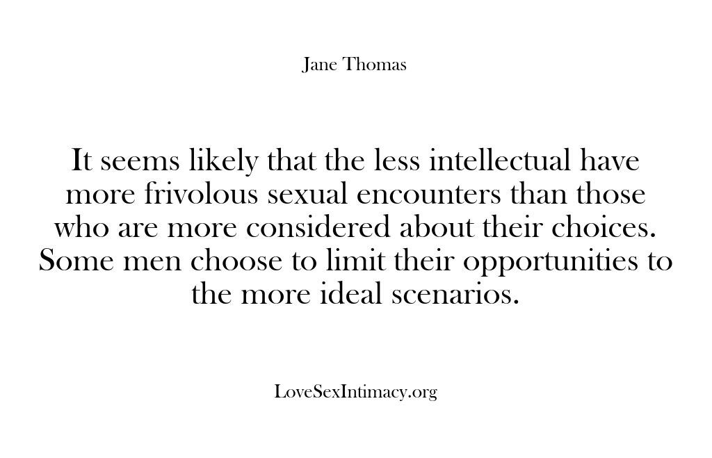 Love Sex Intimacy – It seems likely that the less …