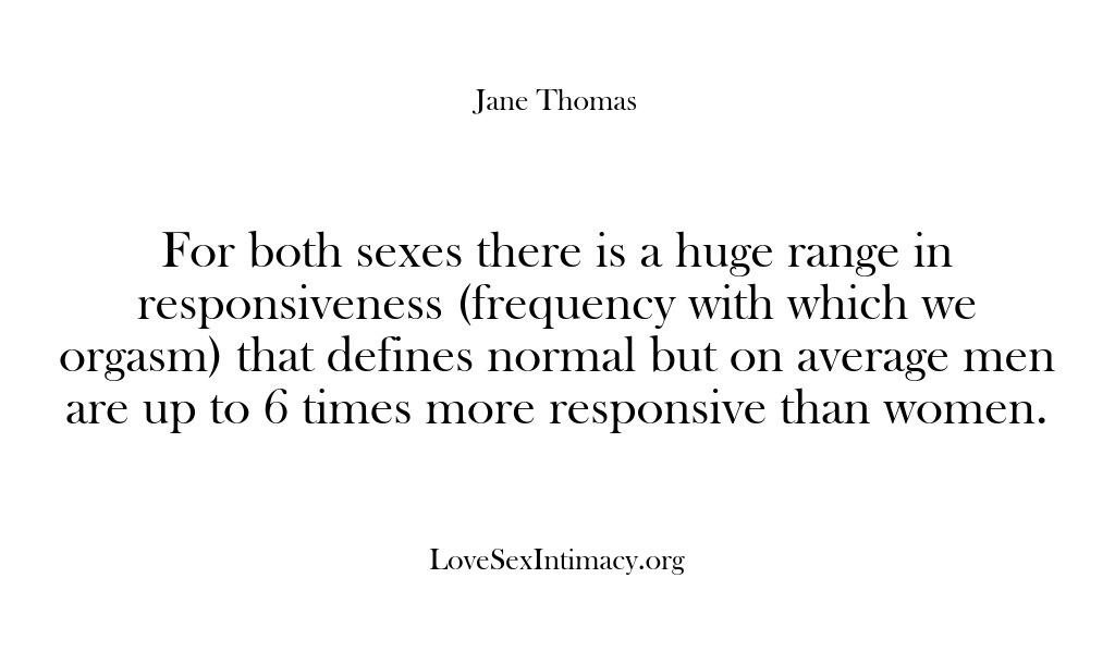 Love Sex Intimacy – For both sexes there is a huge…