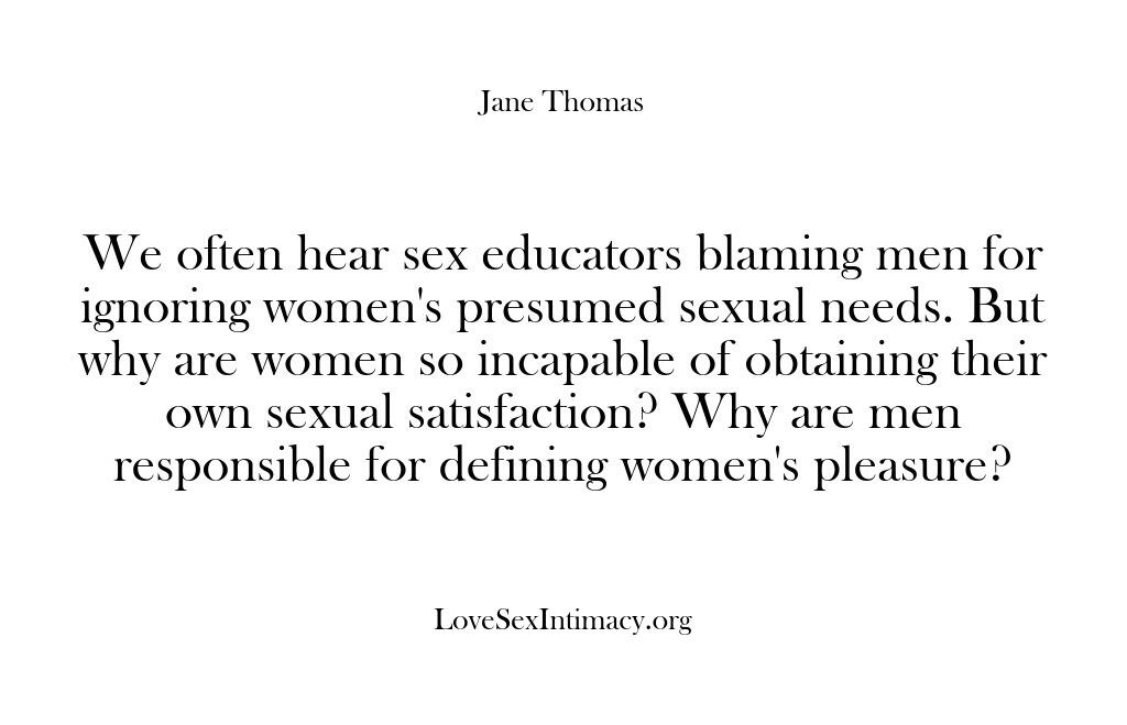 Love Sex Intimacy – We often hear sex educators bl…
