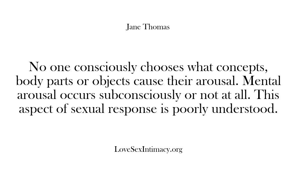 Love Sex Intimacy – No one consciously chooses wha…