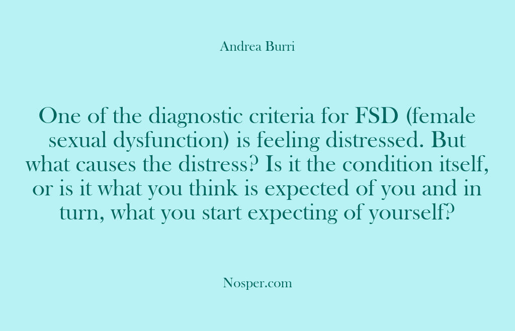 Other Sources – One of the diagnostic criteria…