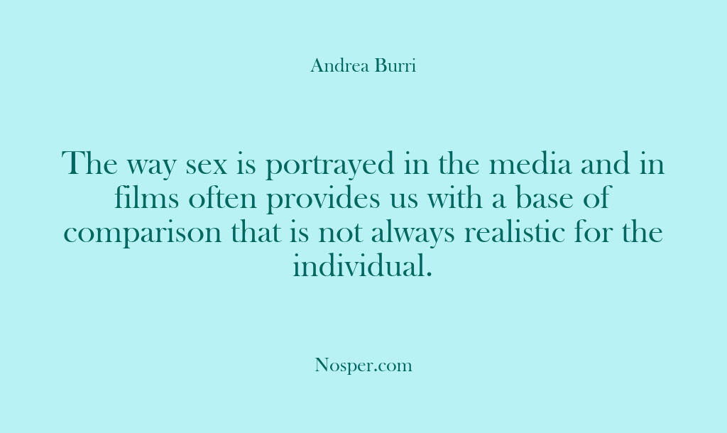 Other Sources – The way sex is portrayed in th…