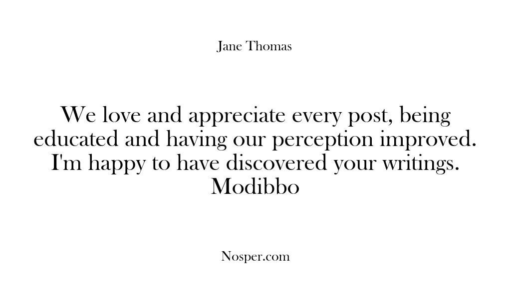 We love and appreciate every post, being educated and having our perception…