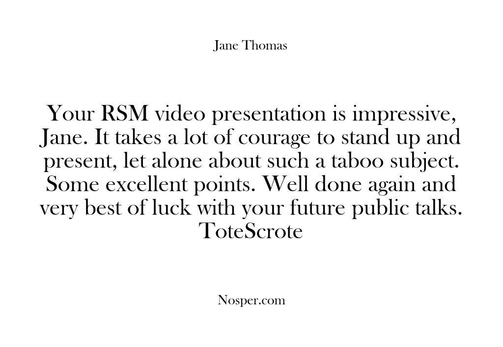 Testimonials – Your RSM video presentation is…