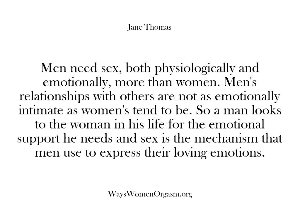 Ways Women Orgasm – Men need sex both physiologic…
