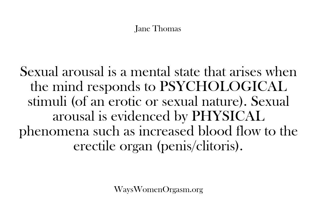 Ways Women Orgasm – Sexual arousal is a mental sta…
