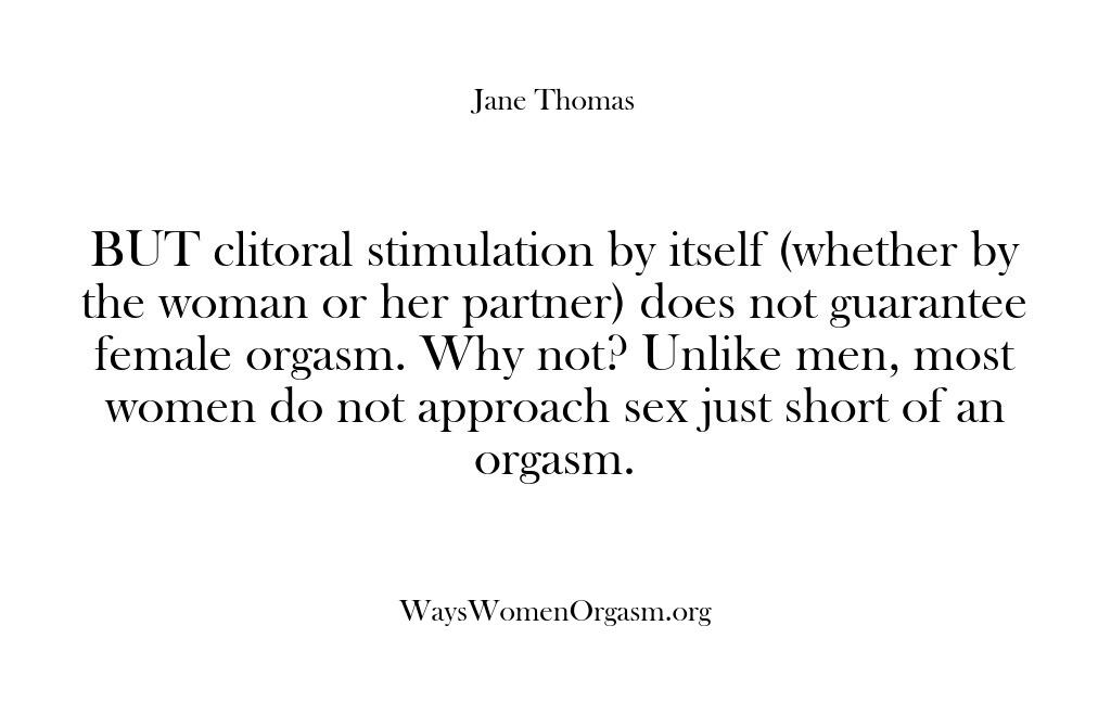 Ways Women Orgasm – BUT clitoral stimulation by it…